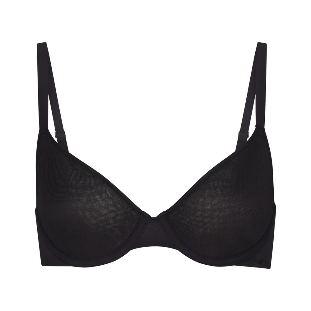 SKIMS | Weightless Demi Bra Size 40DD Onyx Black NEW - Picture 3 of 13